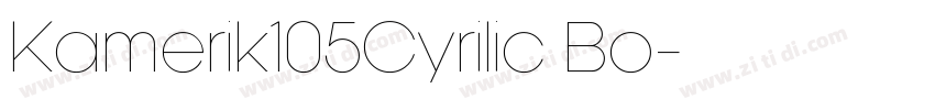 Kamerik105Cyrilic Bo字体转换